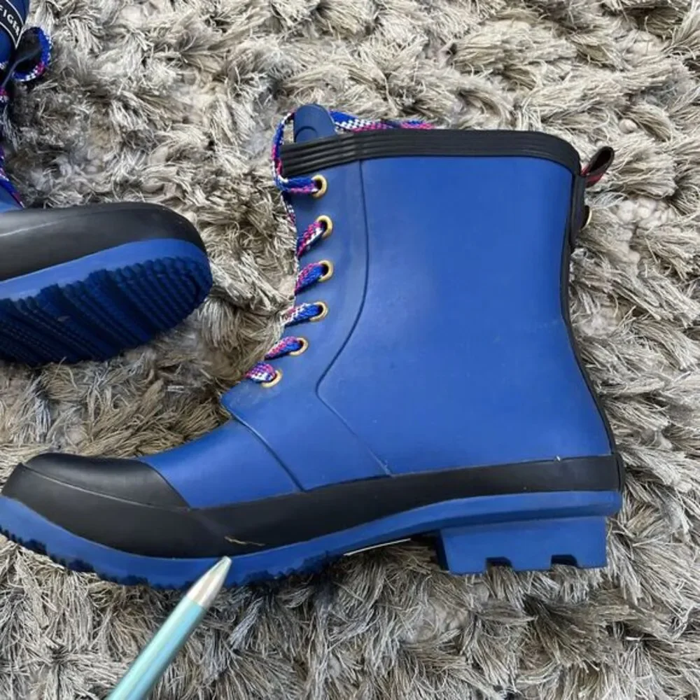 Tommy‎ Hilfiger Boots Girls 6 Renegade Ankle Lace Up Rubber